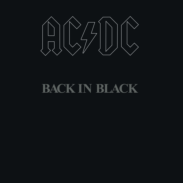 Album cover for Back In Black by AC/DC