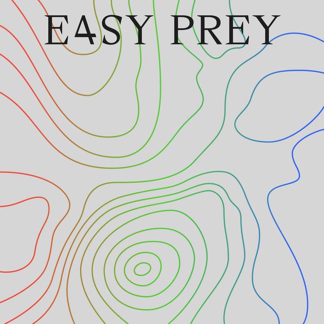 Album cover for EASY PREY by Moderat, featuring grey dominant palette and typographic composition.