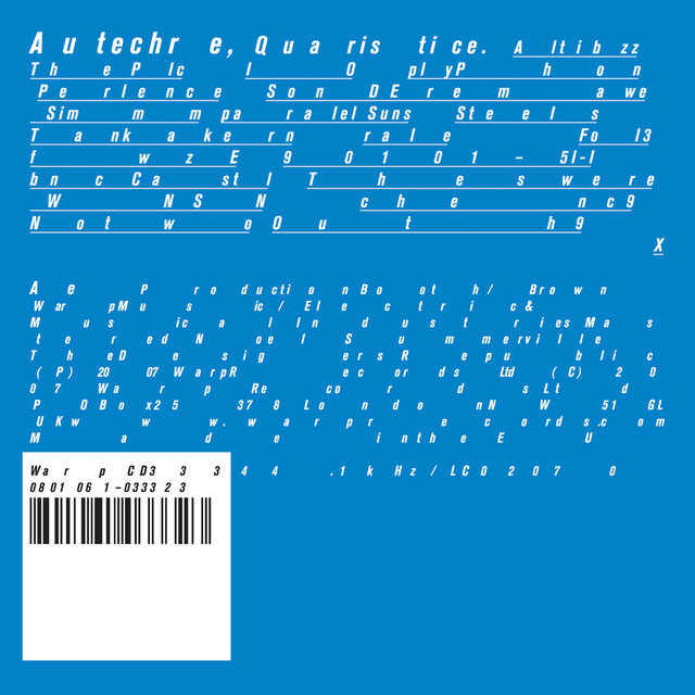 Album cover for Quaristice by Autechre