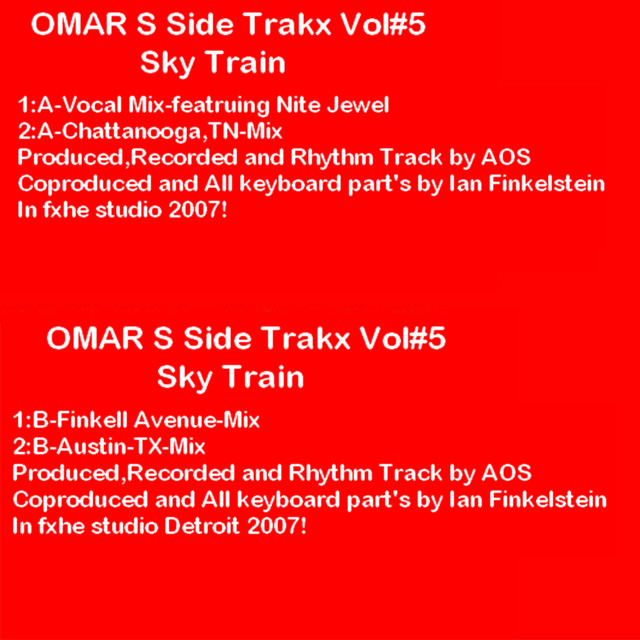 Album cover for Side Trakx, Vol, 5 by Omar S, Nite Jewel