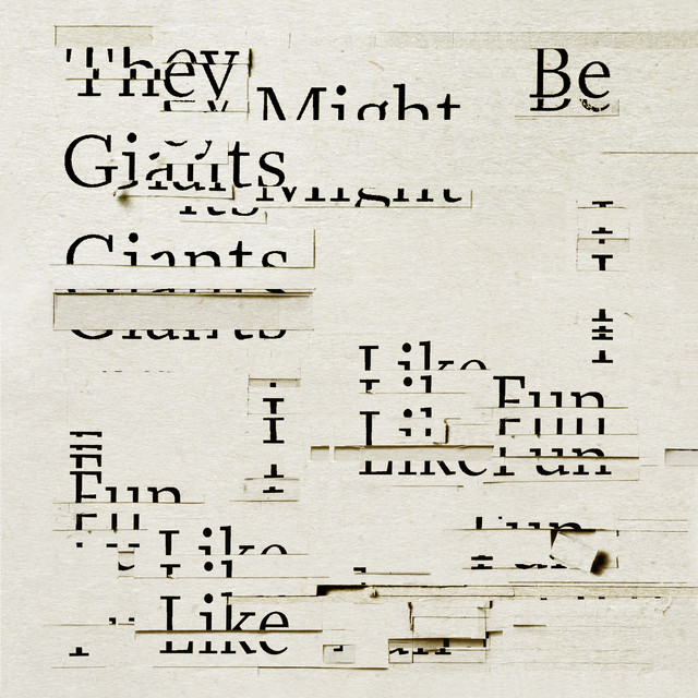Album cover for I Left My Body by They Might Be Giants, featuring grey dominant palette and typographic composition.
