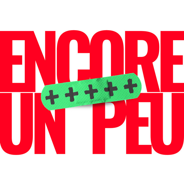 Album cover for Encore un peu by Ronnie, featuring white dominant palette and typographic composition.