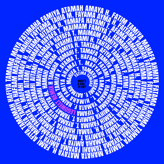 Album cover for What's a Girl to Do (Legowelt Remix) by Fatima Yamaha, Legowelt