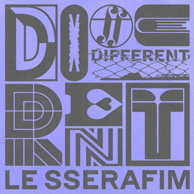 Album cover for DIFFERENT by LE SSERAFIM