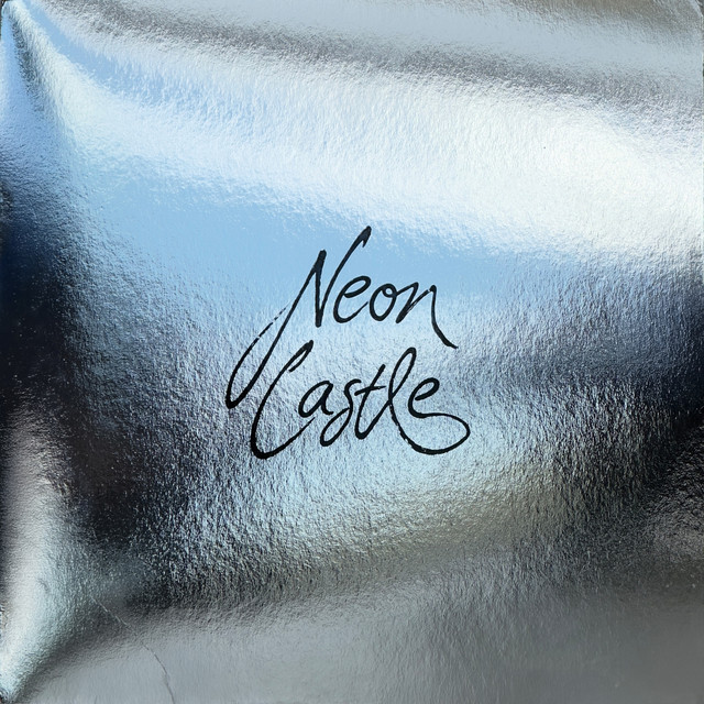 Album cover for Neon Castle (Compiled By Charles Bals) by Suse Millemann, featuring blue dominant palette and typographic composition.