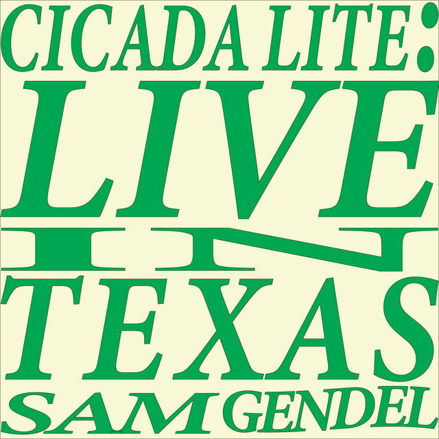 Album cover for Cicada Lite (Live in Texas) by Sam Gendel