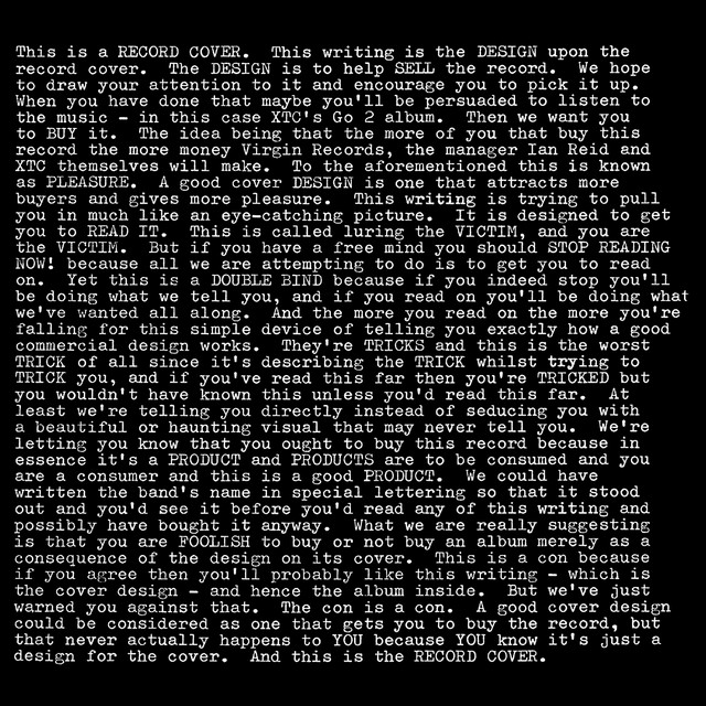 Album cover for Go 2 by XTC
