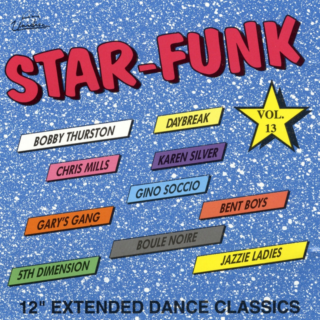 Album cover for Star-Funk, Vol. 13 by Bent Boys, featuring blue dominant palette and typographic composition.