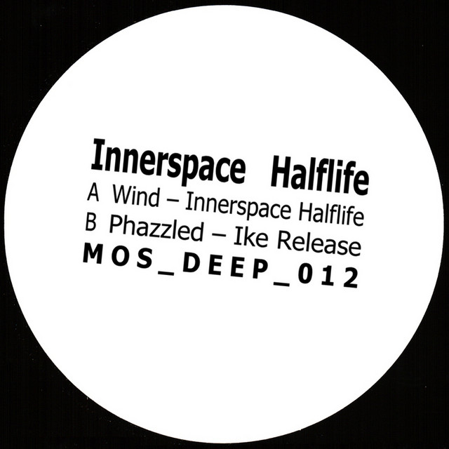 Album cover for Wind / Phazzled by Innerspace Halflife, featuring white dominant palette and typographic composition.