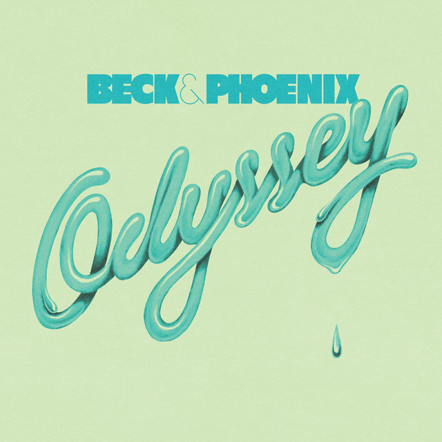 Album cover for Odyssey by Beck, Phoenix, featuring green dominant palette and typographic composition.