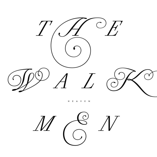 Album cover for Heaven by The Walkmen, featuring white dominant palette and typographic composition.