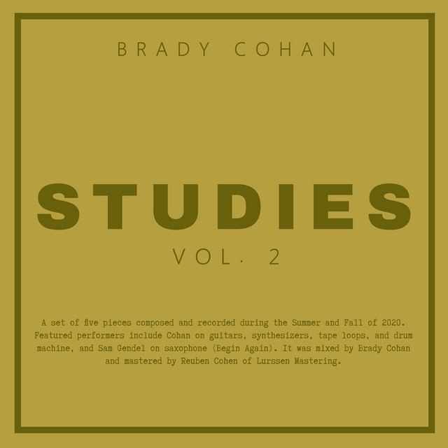 Album cover for Studies, Vol. 2 by Brady Cohan, Sam Gendel