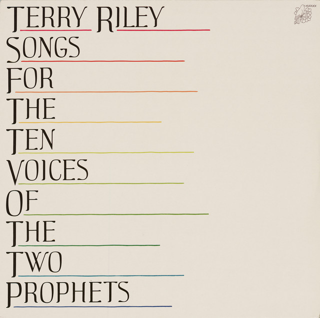Album cover for Riley: Songs for the 10 Voices of the 2 Prophets by Terry Riley