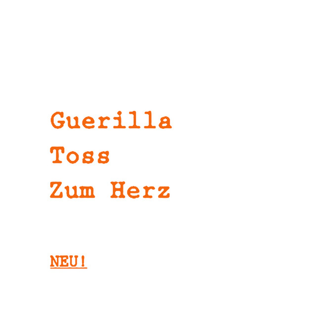 Album cover for Zum Herz by Guerilla Toss, NEU!