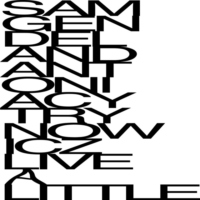 Album cover for LIVE A LITTLE by Sam Gendel, Antonia Cytrynowicz