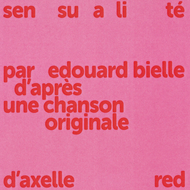 Album cover for Sensualité by Edouard Bielle