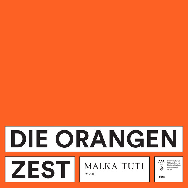 Album cover for Zest by Die Orangen