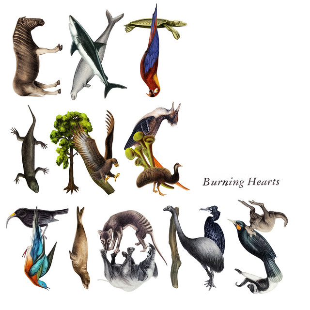 Album cover for Extinctions by Burning Hearts