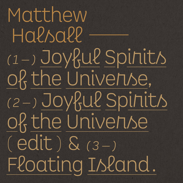 Album cover for Joyful Spirits of the Universe by Matthew Halsall