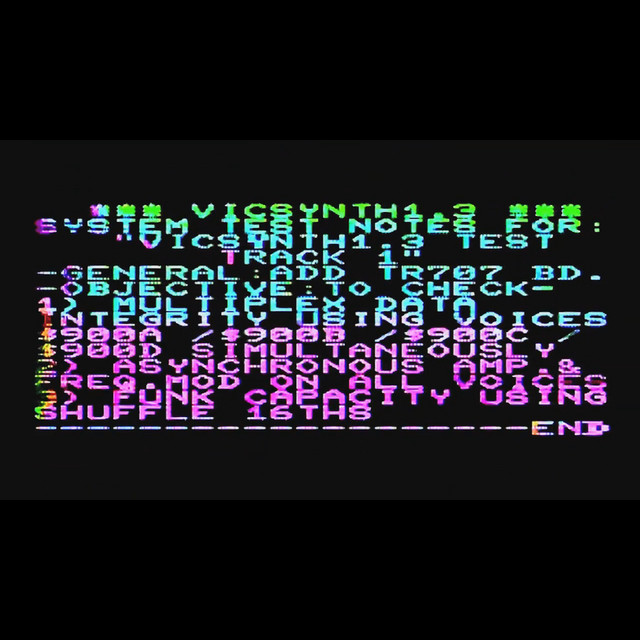 Album cover for Vicsynth1.3 Test Track 1 by Squarepusher
