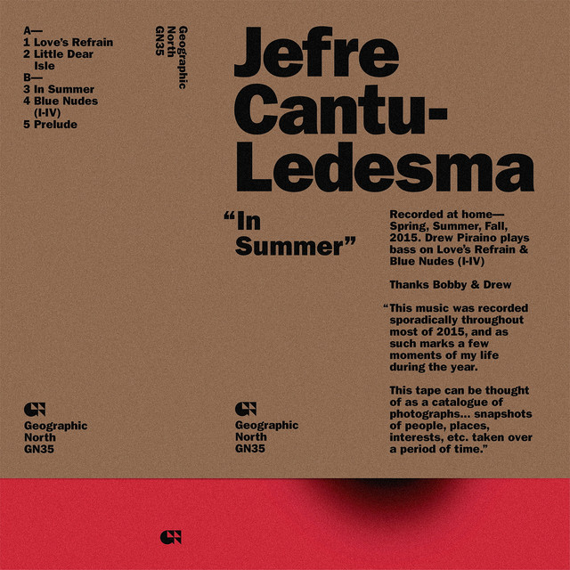 Album cover for In Summer by Jefre Cantu-Ledesma